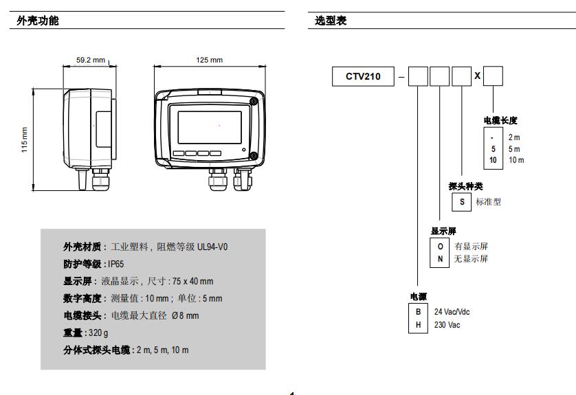 凯茂KIMO CTV210多功能热线式风速风量温度变送器