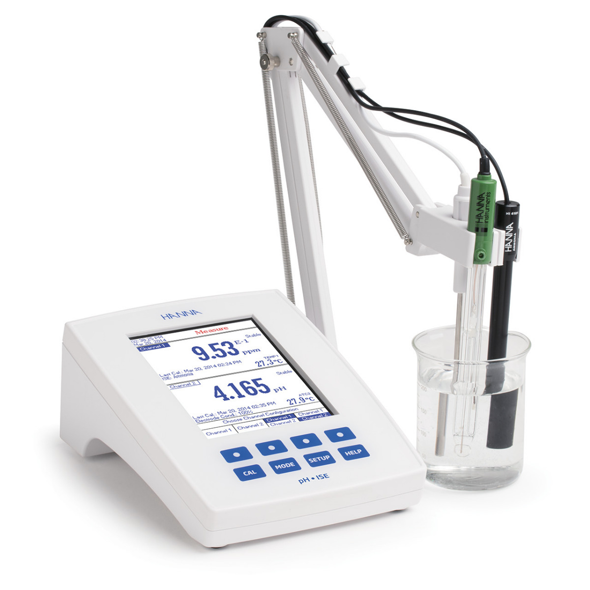 HI5222专业级台式酸度pH/mV-ISE-温度测定仪