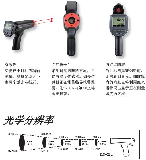 RAYR3I1ML3+高温手持式红外测温仪RAYR3I1MSCL3+