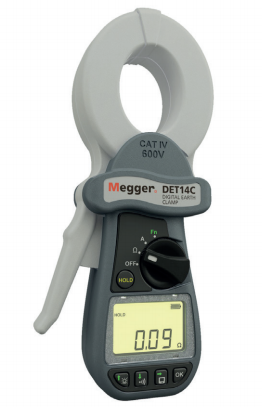 Megger DET14C接地电阻钳形数字测试仪